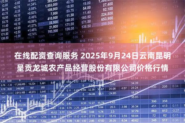 在线配资查询服务 2025年9月24日云南昆明呈贡龙城农产品经营股份有限公司价格行情