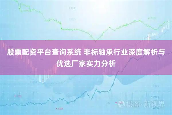 股票配资平台查询系统 非标轴承行业深度解析与优选厂家实力分析